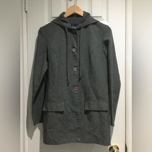 JW Women’s Hooded Charcoal Jacket and Pants Set